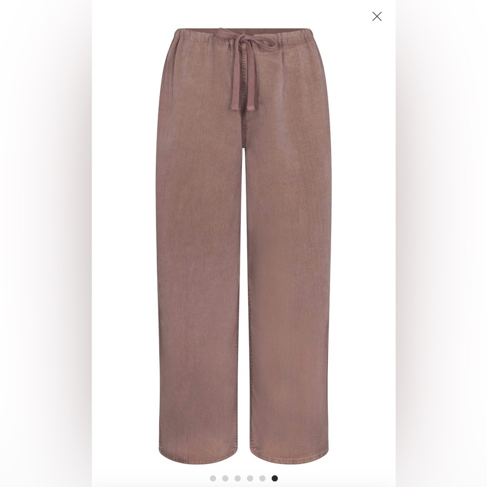 Skims Woven Lounge Oversized Pant – Umber Size Small NWT - Picture 6 of 6